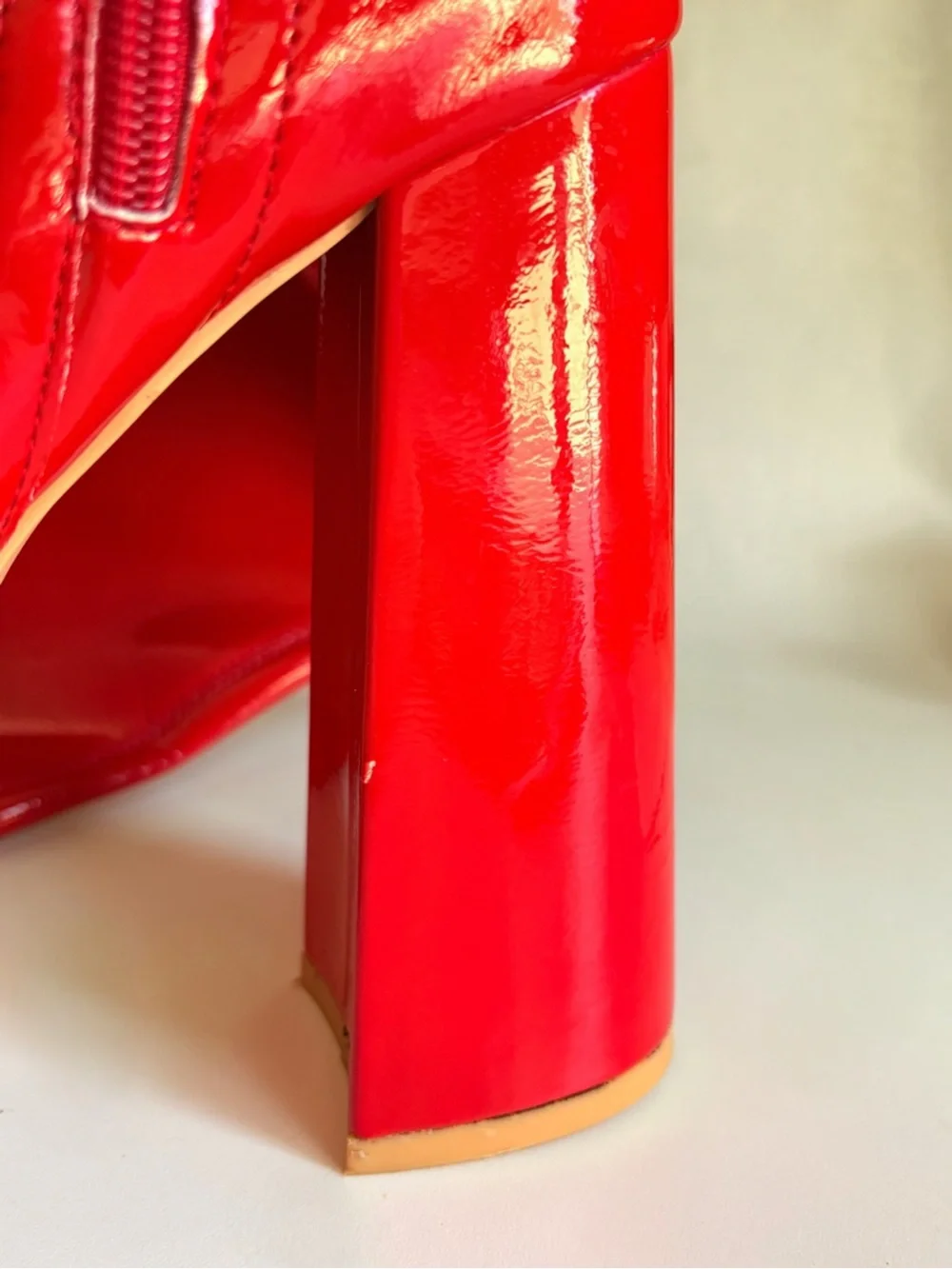 Sexy Red Thigh High Go-Go Platform Boots Size 8